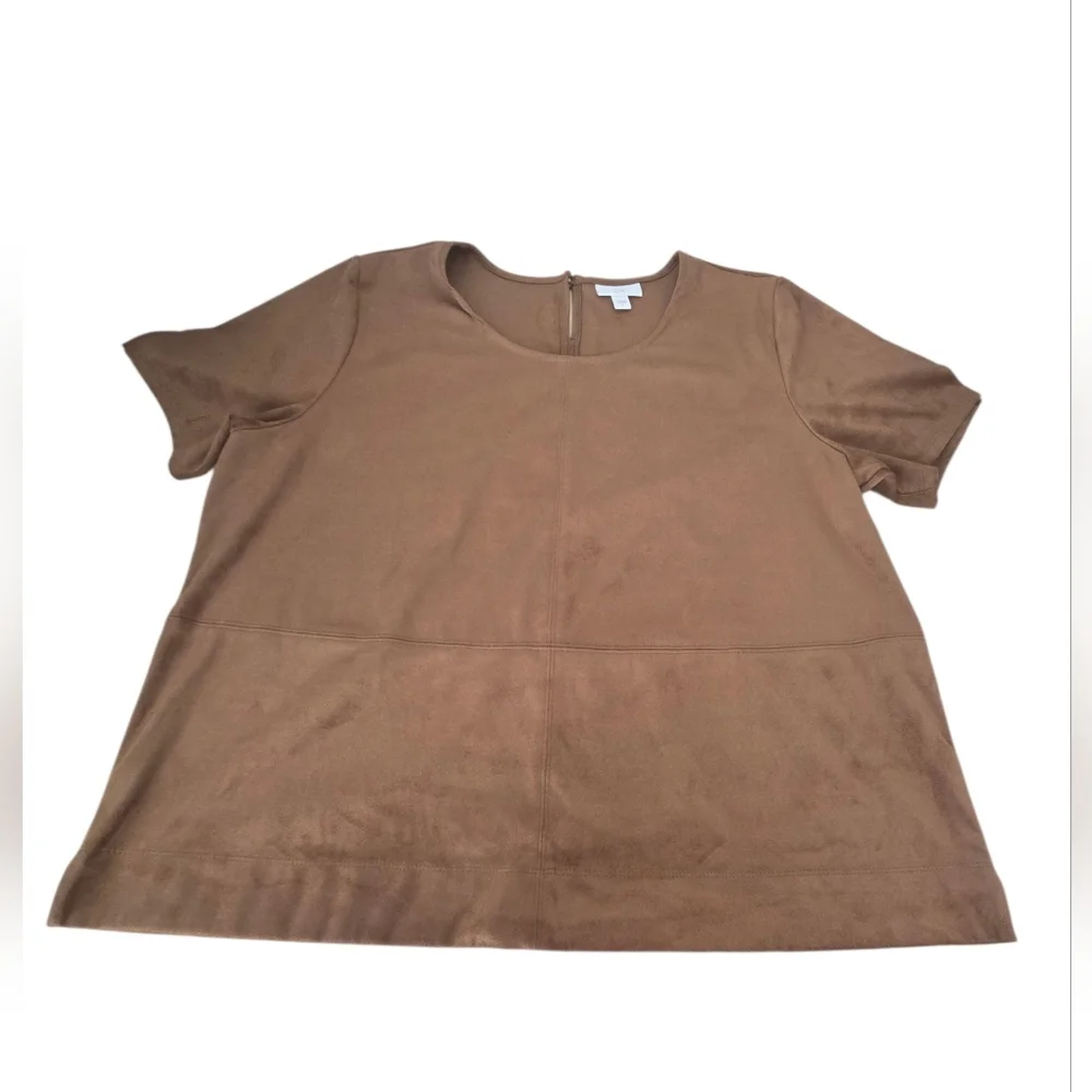 J. Jill WomensFaux Suede Top - Picture 2 of 5